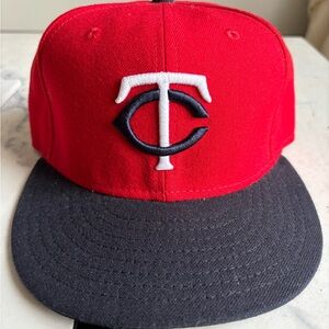 Minnesota Twins fitted baseball hat sz 7 3/8
